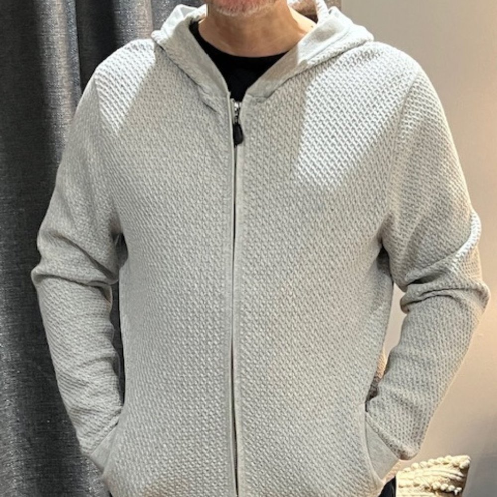 Frederick Anderson Copenhagen cable knit zipper hoodie